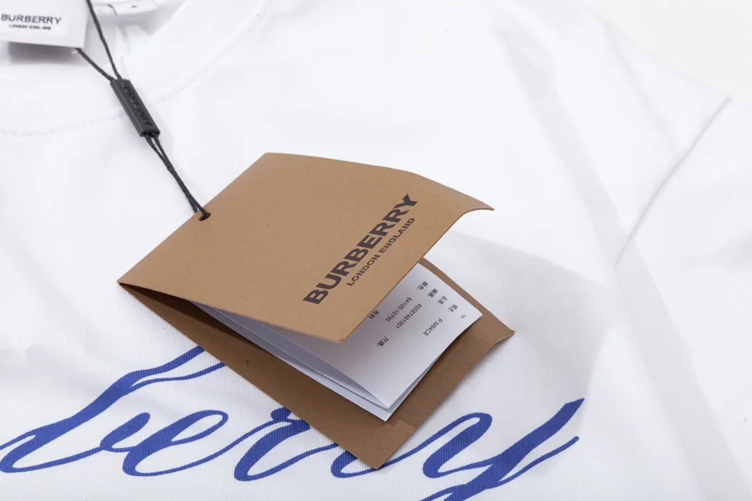 BURBERRY Logo Classic Retro Same Style T 260 Versatile : Black Size：XS~L
